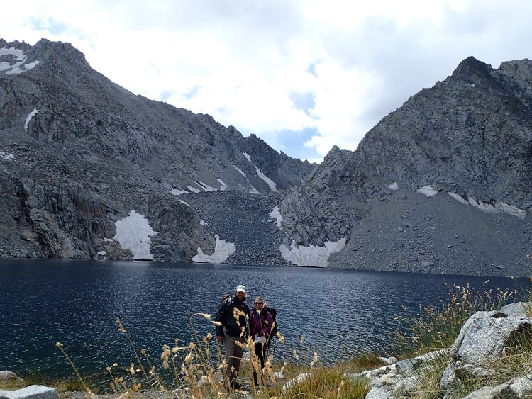 Echo Lake, just before a storm chased us back top our tent  at Sailor Lake