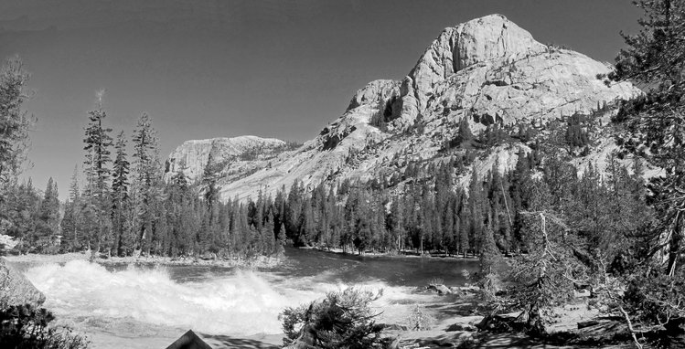The Tuolumne River enters Glen Aulin