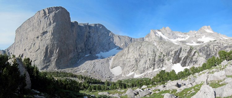 Mt. Hooker from Baptiste Lake (Day 5)