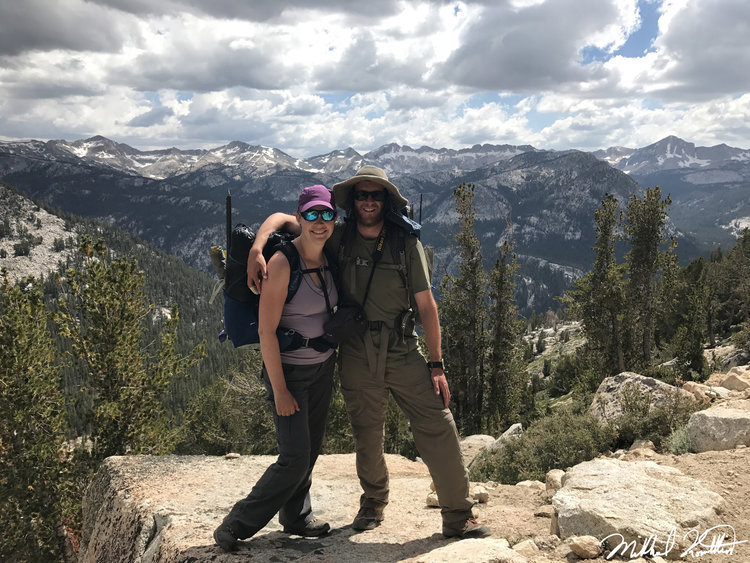 One of the few photos of us together on the entire trip. Might be the only one actually! A JMT hiker snapped this one for us.