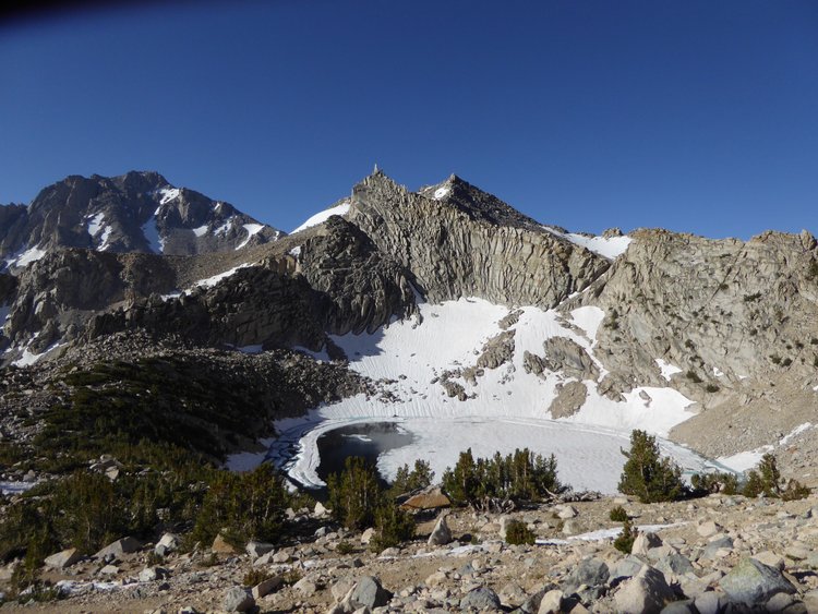 University peak and snow crown