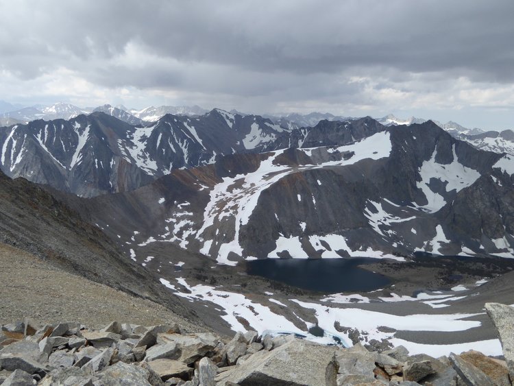View to Baxter lake and pass