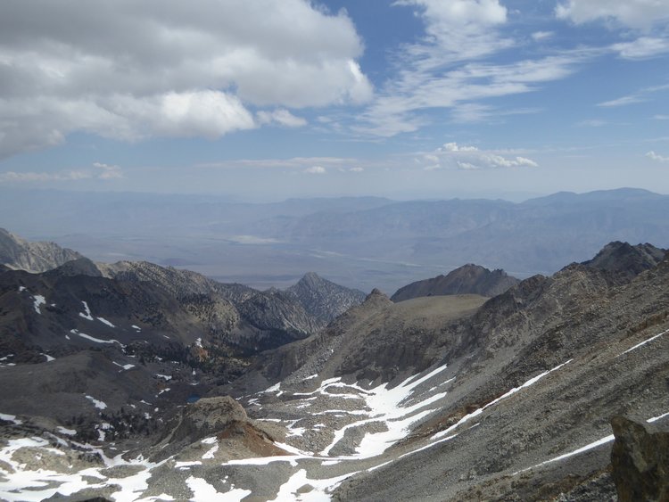 View from pass to north ridge baxter