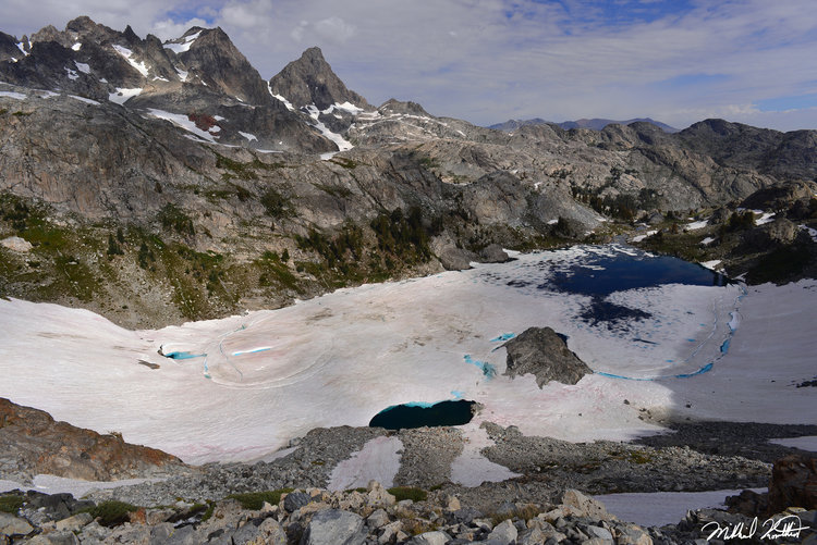 Incredible Iceberg Lake was still very much iceberg filled and this was late August!