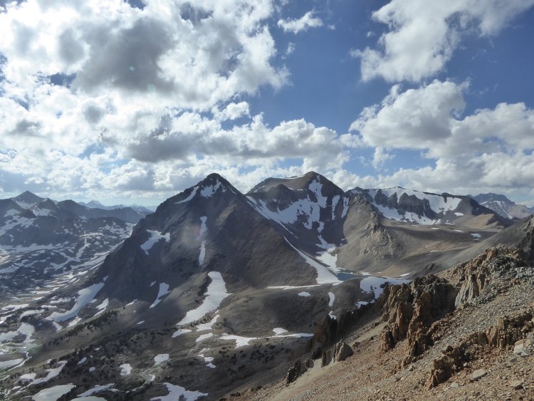 Wayne and Pinchot peaks from part way up perkins