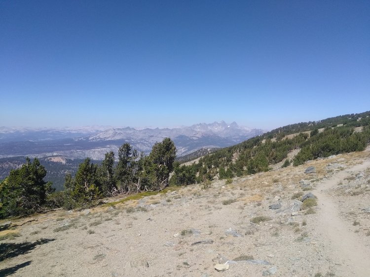 View west from Mammoth Crest north of Deer Lakes