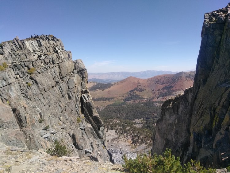 View east from Mammoth Crest north of Deer Lakes