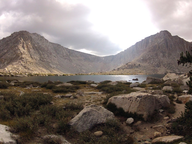Our view from camp on our last night. Cottonwood Lake #5.