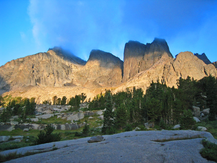 Sunset from our camp