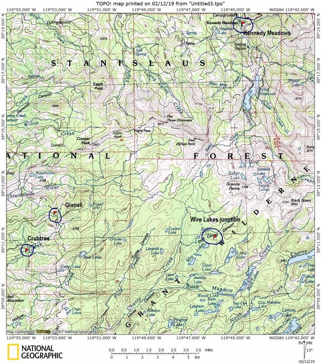 Emigrant Trailheads