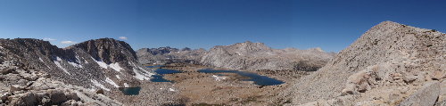 Puppet Lake basin looking down from &quot;Puppet Pass&quot;
