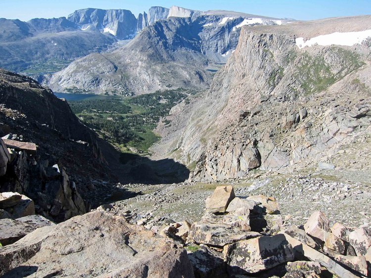 View back at Elk Lake from Windy Ridge