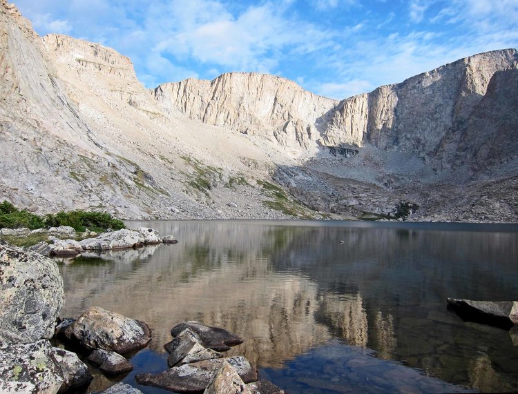 One of the upper Glacier Creek Lakes where I camped
