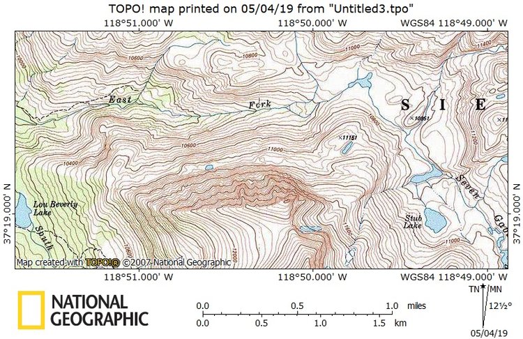 USGS map shown on TOPO program