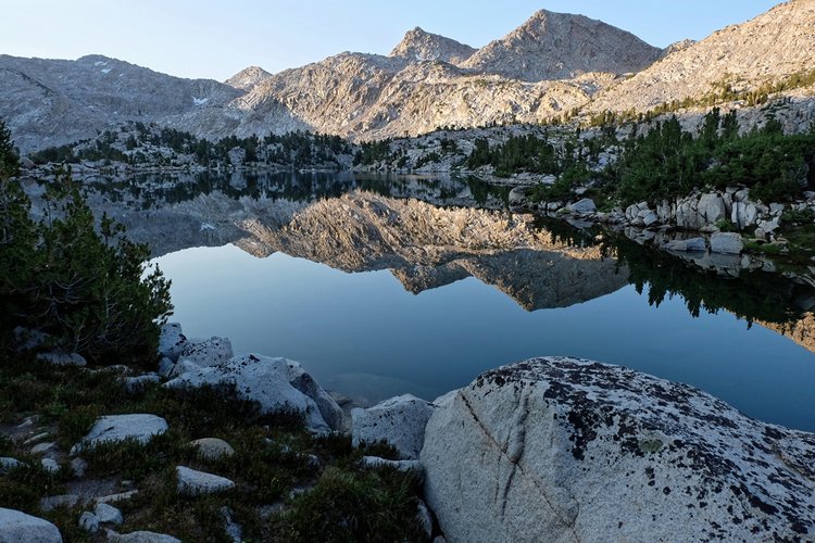 Middle McGee Lake in early morning light.