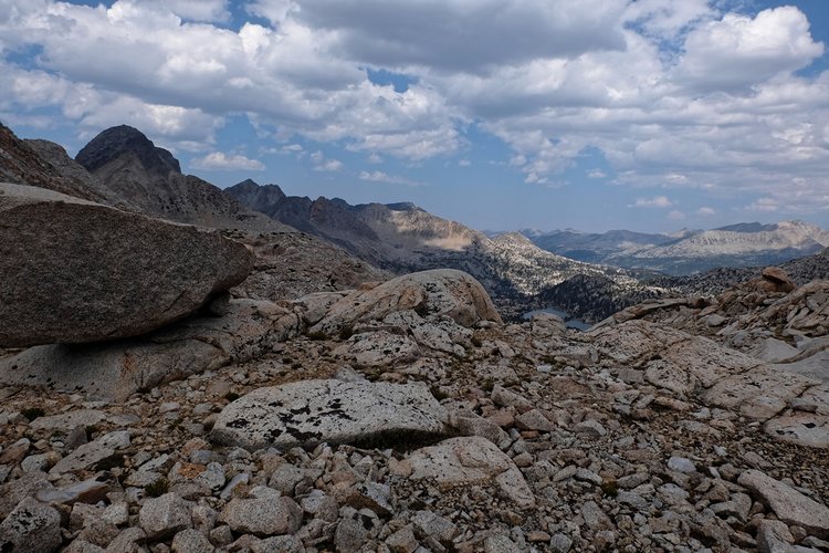 Looking back from McGee Pass South.