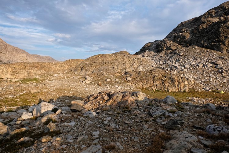 Early evening view from camp.