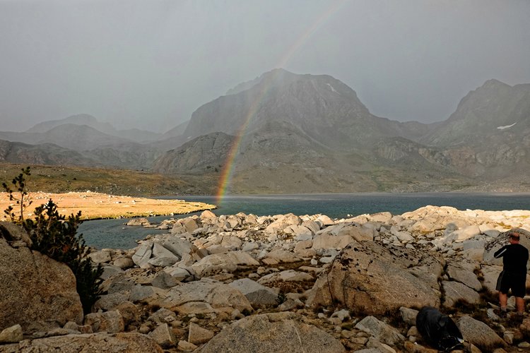 Rainbow over Mt. Goddard