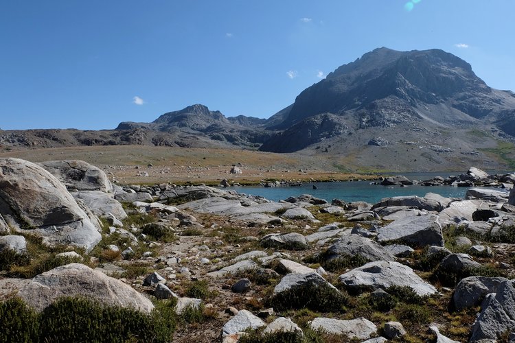A final photo of Martha Lake and Mt. Goddard from our campsite.
