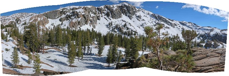 Looking at the north facing slopes above Sheep Camp