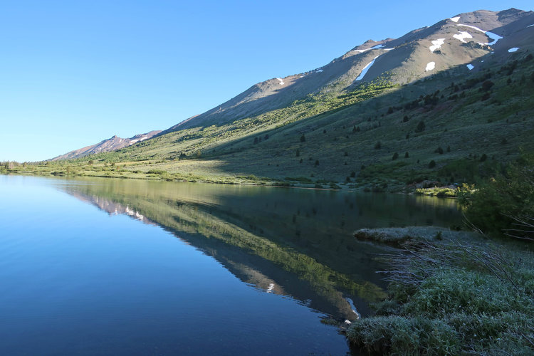 Looking towards Kennedy Lake outlet from the inlet