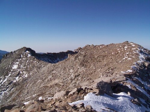 Alta Peak ridge