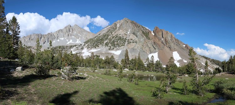 View from the meadow near my campsite