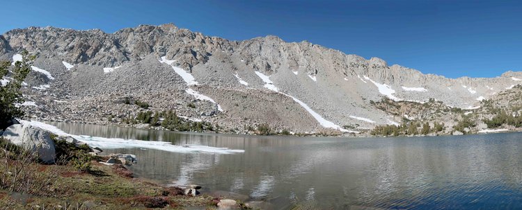 Panorama of upper Ram Lake, second day