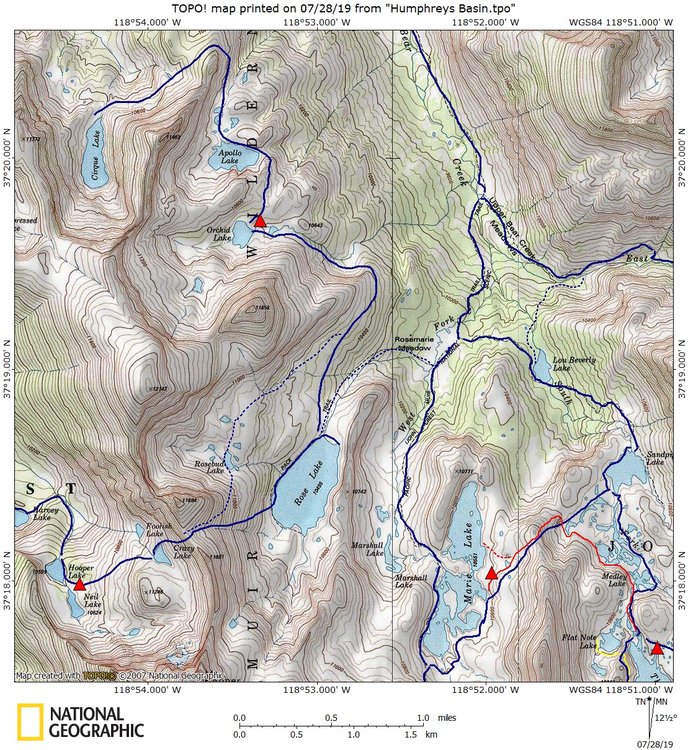 Routes near Marie Lake