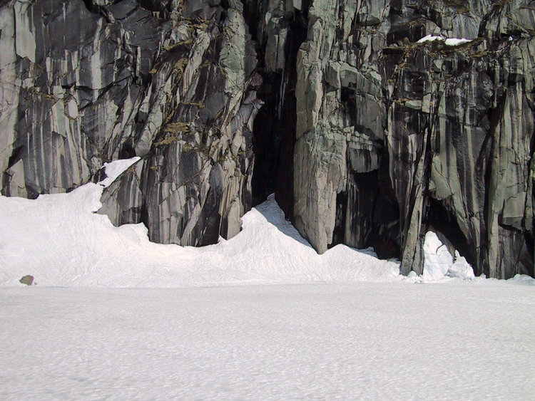 Precipice Lake cliffs