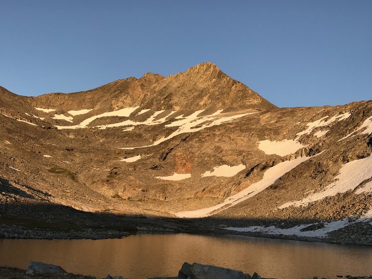 Simmons Peak aglow