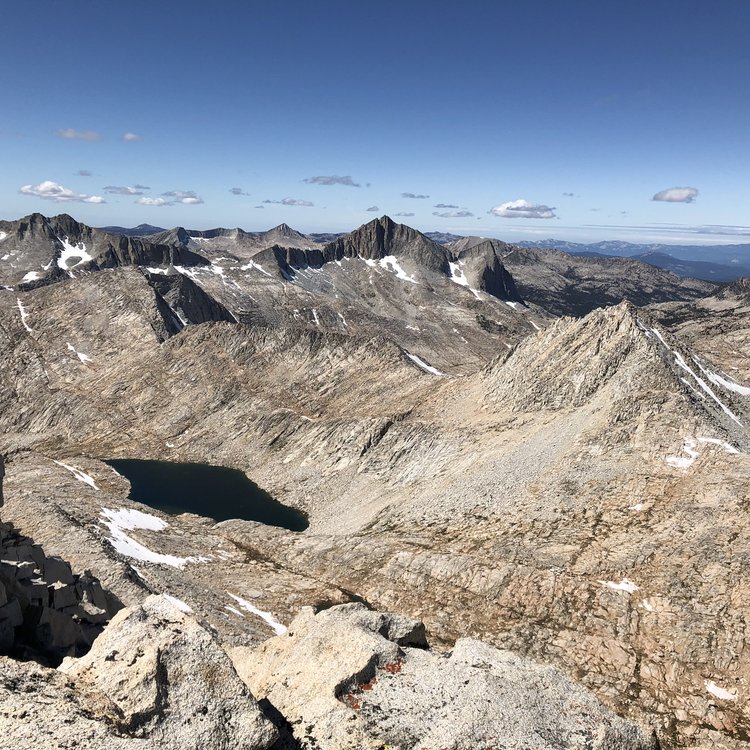 Beautiful Seven Gables.  Feather Pass, our afternoon destination, is on the far right.