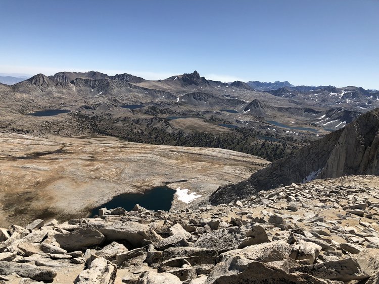 Can never get enough of Humphreys.  Some of the French lakes in the middle ground.