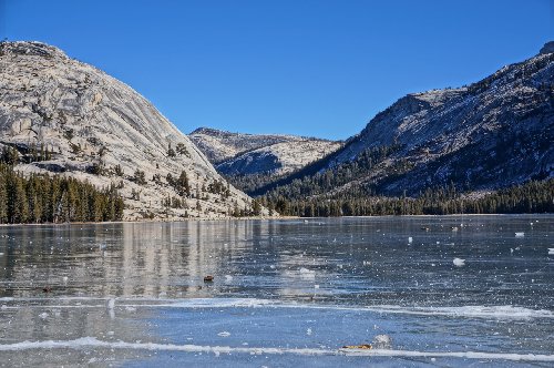 Frozen Tenaya Lake