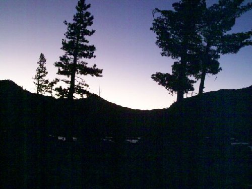 Sunset at Lake Aloha