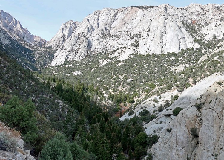 Big canyon along Tuttle Creek on trail to the Stone House
