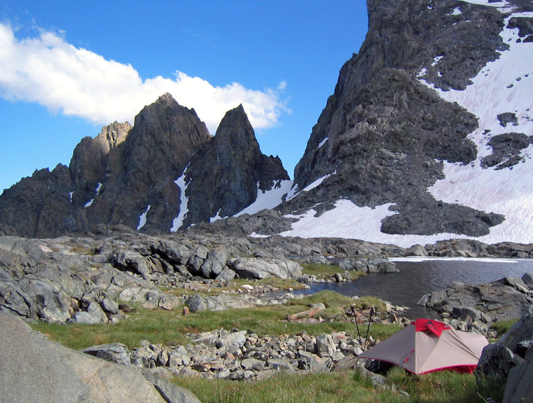 Camp below Scylla