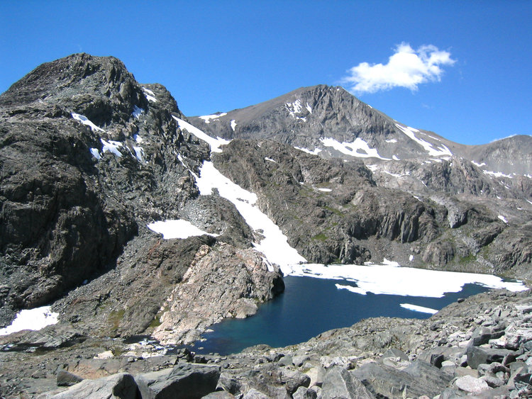 View of Mt Goddard from hill south of Lk 11818