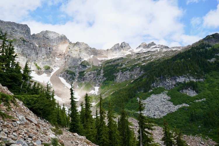 Sitting Bull Mountain from just below Suiattle Pass.