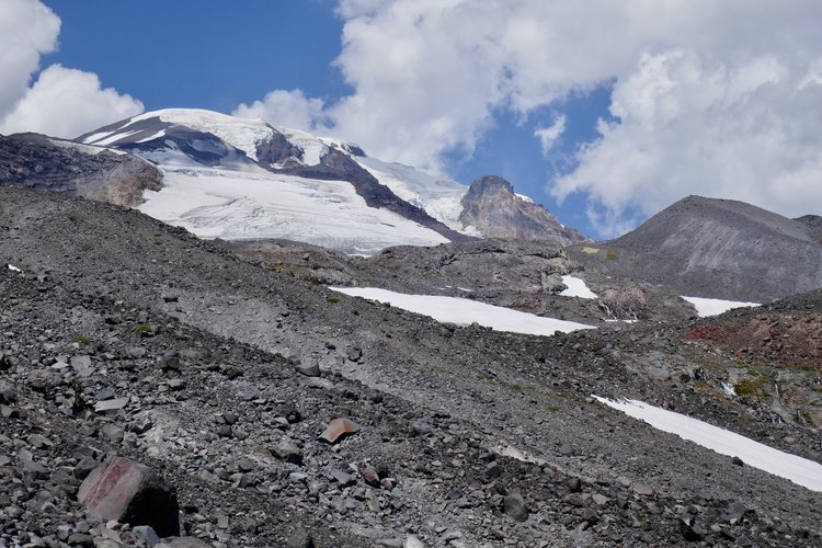 Mt Adams and Mazama Glacier from the south well below Sunrise Camp.