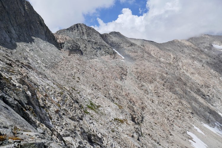 View back towards Piss in Your Pants Pass from the south at ≈11500'.