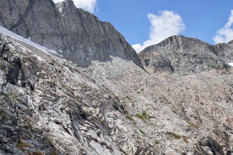 View back towards Piss in Your Pants Pass from the south at ≈11500'.