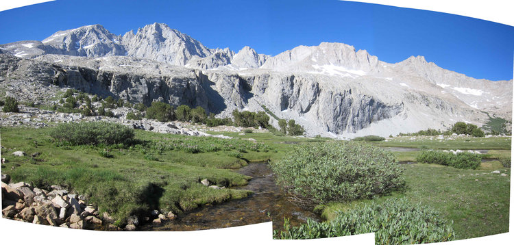 timberline on the north side of Forrester pass