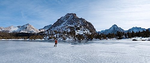 Skating Bullfrog Lake