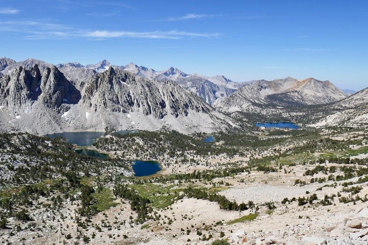 Kearsarge Lakes from Kearsarge Pass