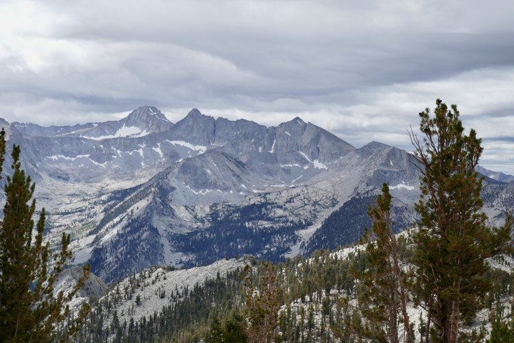 Mt Brewer, North Guard, Peak 3929 &amp; Cross Mtn from Gardiner Pass