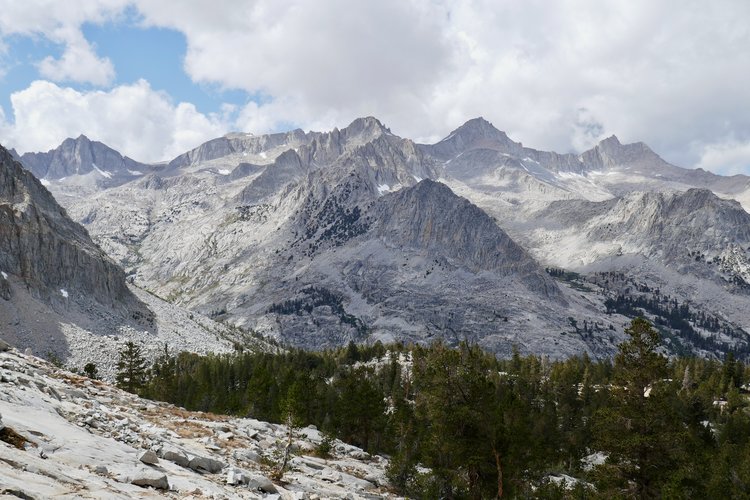 Longley Pass (left), South Guard, Mt Brewer &amp; North Guard