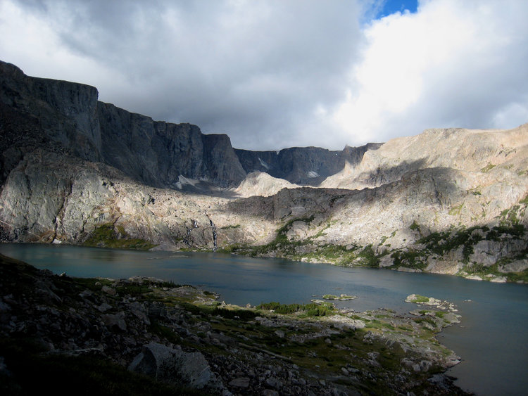 Rock Creek view towards Cirque Lake, Dry Creek, Wind Rivers