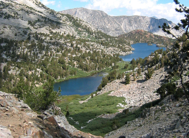 View on way up to Bishop Pass