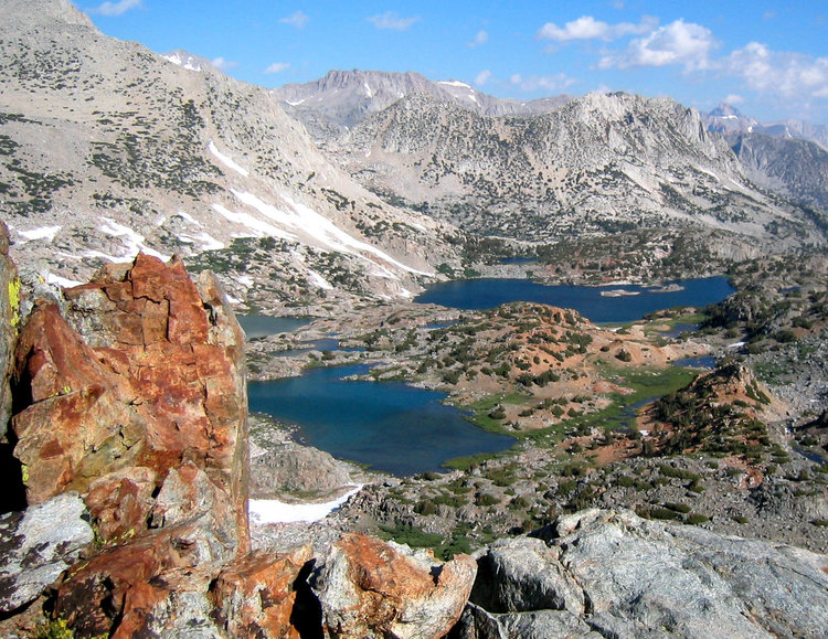 View from top of Bishop Pass